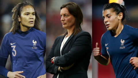 Wendie Renard, Corinne Diacre and Kenza Dali