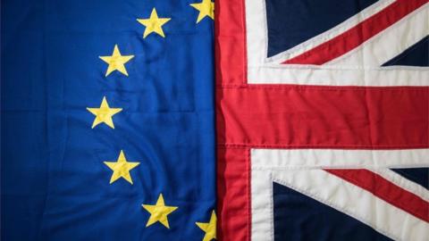 EU and UK flags image