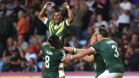 South Africa celebrate Commonwealth Games gold