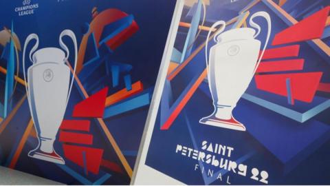 Poster for St Petersburg Champions League final 2022