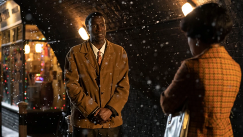 Zephryn Taitte standing in the snow in Call the Midwife