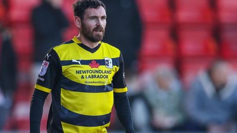 David Worrall in action for Barrow