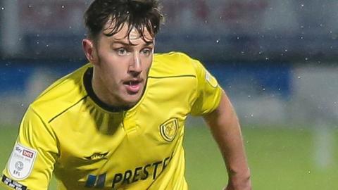 Kieran Wallace in action for Burton Albion