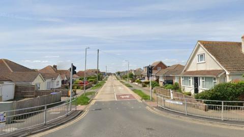 Junction of Sutton Avenue and Arundel Road West in Peacehaven