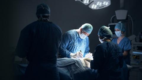 Stock image of a surgical procedure