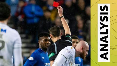 Rangers' Jose Cifuentes is sent off
