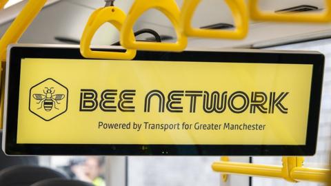 Bee Network bus sign