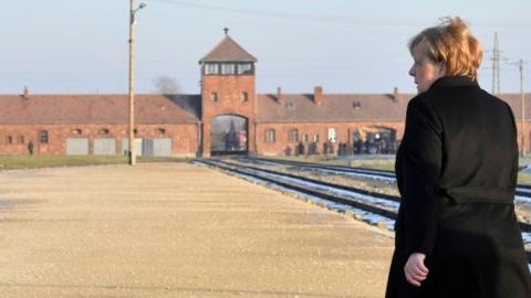 Mrs Merkel at Auschwitz-Birkenau