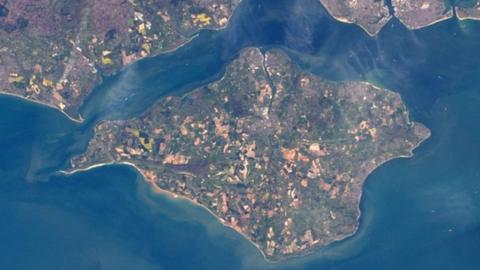 Isle of Wight aerial view