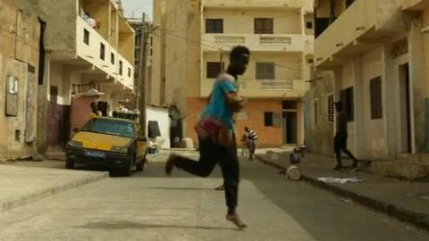 Urban dancer in Dakar