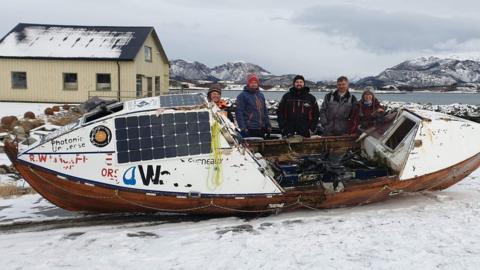 Duncan Hutchison's boat in Norway