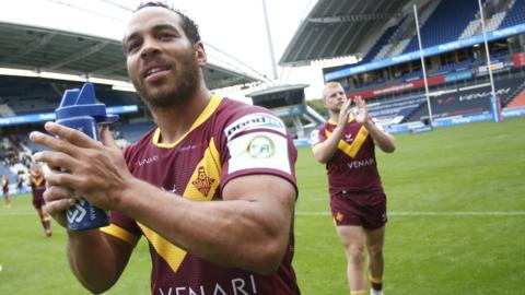 Leroy Cudjoe of Huddersfield Giants