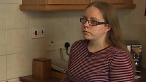 A teenager who suffered mental health problems while at school has said there was "pressure from all angles" which affected her.