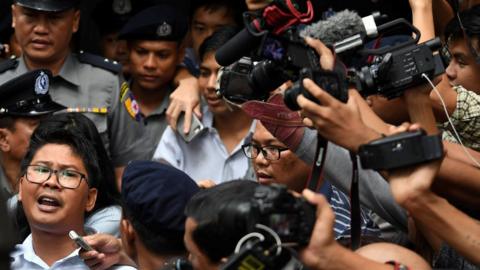 Reuters journalist Wa Lone speaks out after being sentenced in Myanmar
