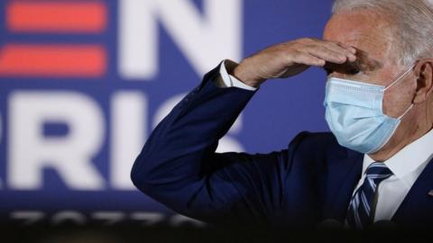 Joe Biden speaks at the Southwest Focal Point Community Center, in Pembroke Pines, Florida, US, October 13, 2020.