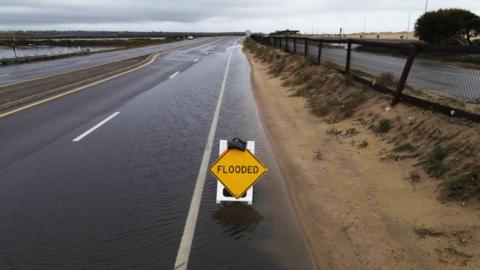 Flooding near Huntington Beach, California closes Pacific Coast Highway