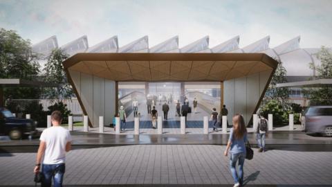Artist impression of Solihull interchange