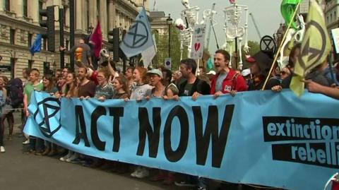 Extinction Rebellion campainers