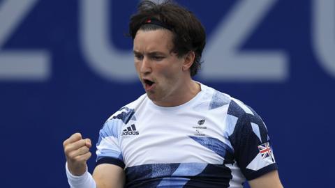 Gordon Reid celebrates