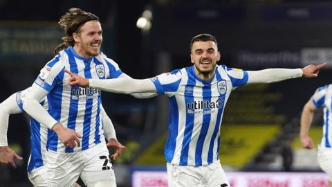 Huddersfield celebrate