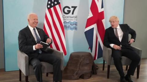 Joe Biden and Boris Johnson