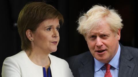 Nicola Sturgeon Boris Johnson