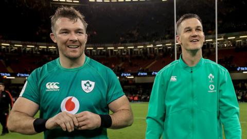 Peter O'Mahony and Johnny Sexton