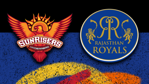 Sunrisers Hyderabad v Rajasthan Royals badge graphic