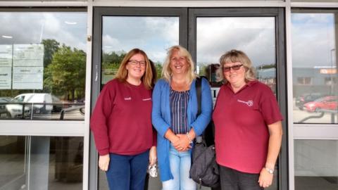 Hope Rescue charity founder Vanessa Waddon, Cllr Lisa Winnett and Alison Jakob, a volunteer at Hope Rescue