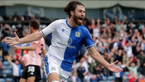 Blackburn Rovers' Ben Brereton Diaz celebrates