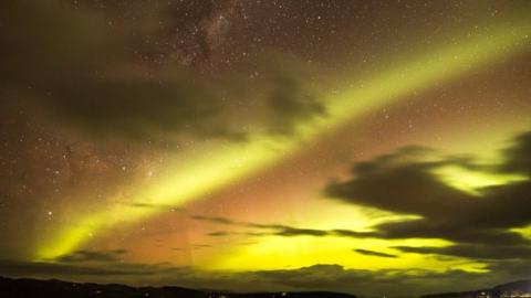 Aurora Australis seen from Tasmania on Sunday