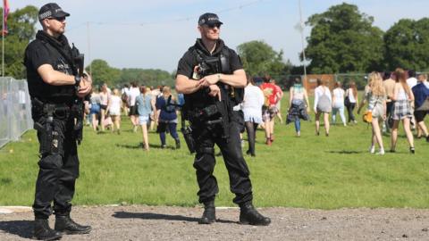 Police at Hull's Burton Constable Hall