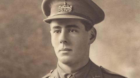 Second Lieutenant Hardy Parsons suffered horrific burns as fought back German troops