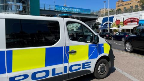Essex Police van in Southend