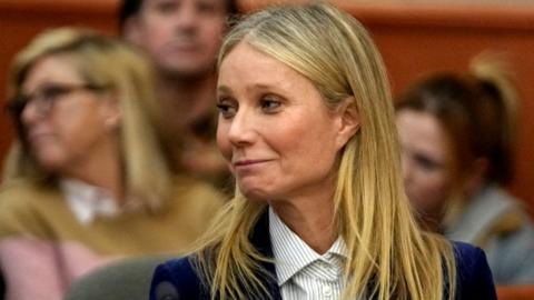 Gwyneth Paltrow after the reading of the verdict during her trial over her 2016 ski on 30 March 2023