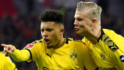 Erling Braut Haaland and Jadon Sancho