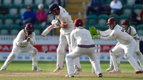 Alastair Cook batting for Essex against Somerset