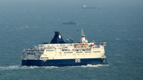 Ferry at sea