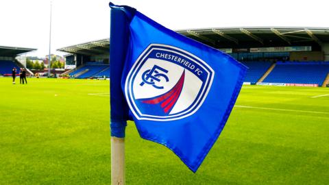 A corner flag at Chesterfield