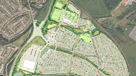 Illustration of Corton housing development