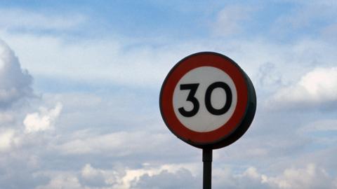 Speed limit sign