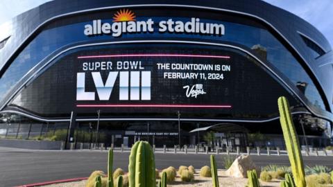 The Allegiant Stadium in Las Vegas