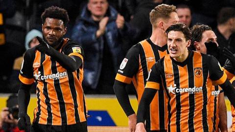 Hull celebrate goal