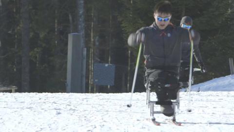 North Korean Paralympic skier