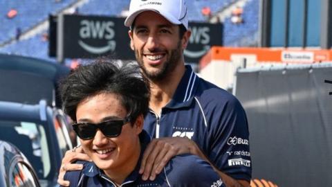 Ricciardo and Tsunoda