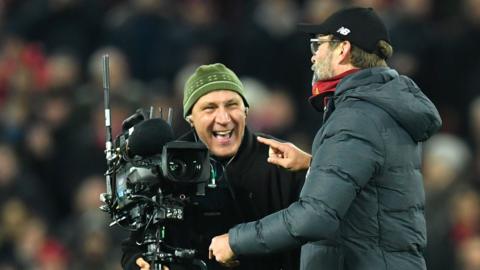 Jurgen Klopp and TV camera