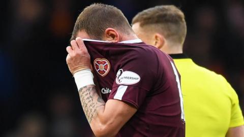 Hearts are five points adrift at the foot of the Premiership