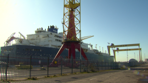 Eduard Toll at Belfast Port