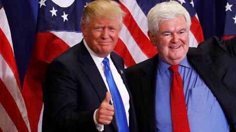 Donald Trump and Newt Gingrich