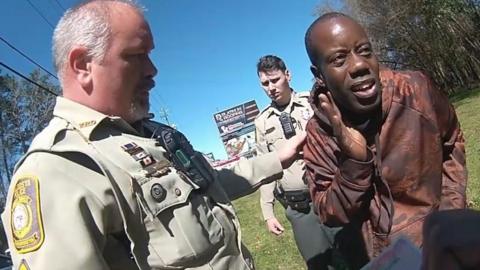 Antonio Smith during his encounter with Valdosta police officers